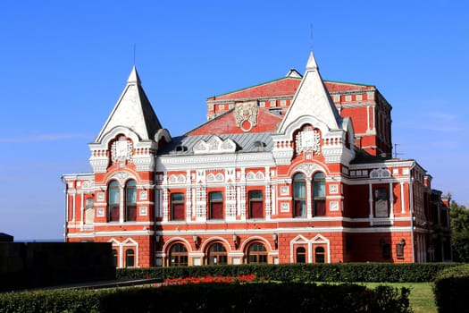 Landscape with drama theatre in Samara