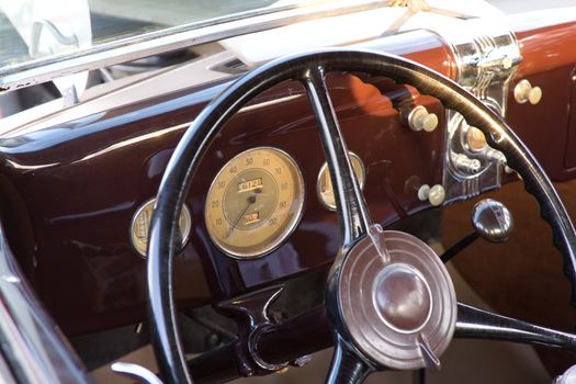 The Interior of a classic collector's car