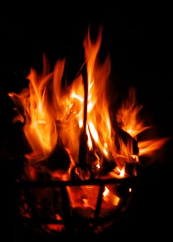 fire torch detail          