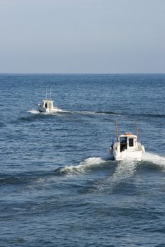 image of the boats in the marina in the Vasque Country