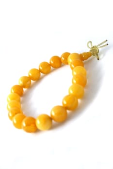 Buddhist praying item make by amber, similar to rosary in Catholic.