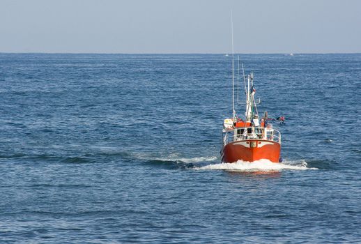 image of the boats in the marina in the Vasque Country