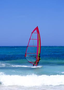 Windsurfer on Lanzarote, Canary Islands