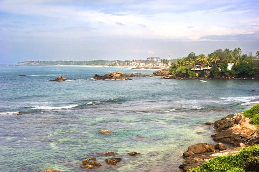 View of Sri Lanka resort in the sunshine day