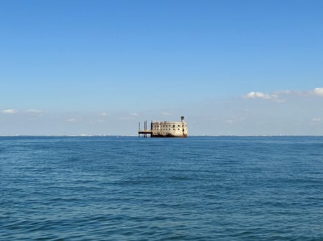 Fort Boyard on Oleron island in France