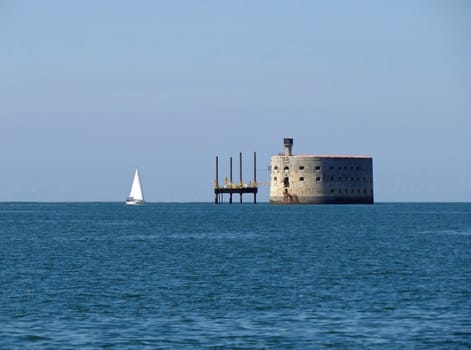 Fort Boyard on Oleron island in France