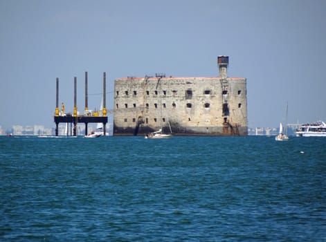 Fort Boyard on Oleron island in France