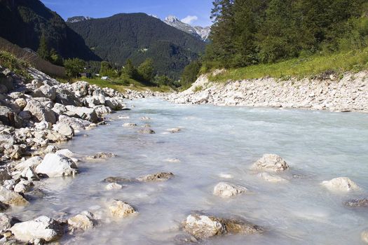 The Soca river, Slovenia 
