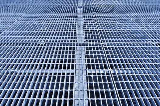 great image of a industrial metal grid walkway background