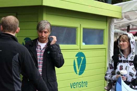 Liberal Party (Venstre) candidate Ola Elvestuen during the norwegian election campaign 2011.