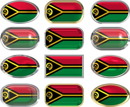 twelve buttons of the Flag of Vanuatu