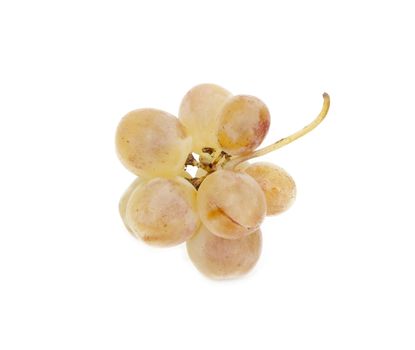 Fresh red grapes. Isolated on white 
