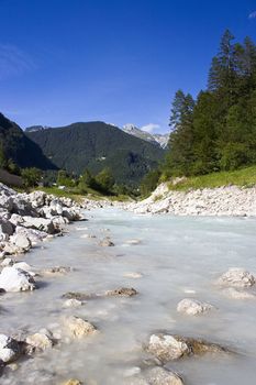 The Soca river, Slovenia 