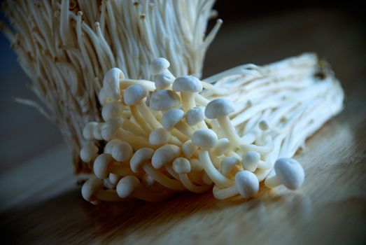 Enoki mushrooms