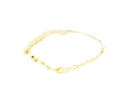 close up of coffee cup marks on white background 