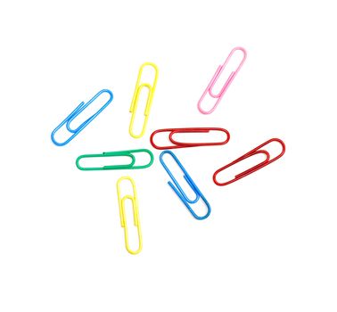 office tools on white background 