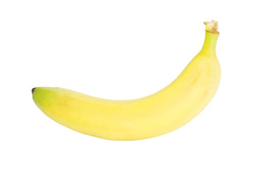 Ripe banana isolated on white background 