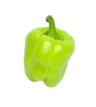 Green Pepper isolated on white background 