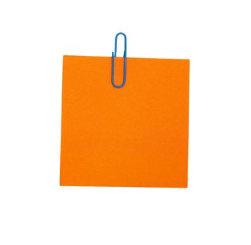 Orange blank paper