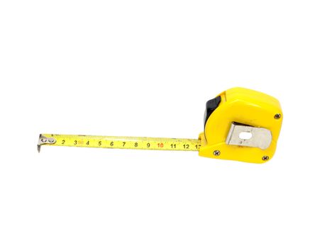 Tape measure isolated on white