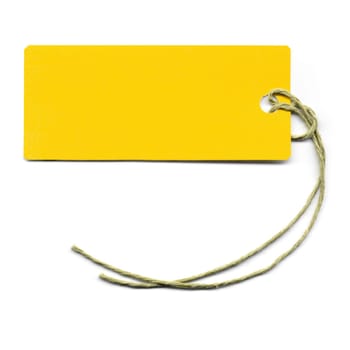 Price tag or address label with string