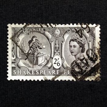 UK 1964 - Shakespeare Festival Stamp, United Kingdom, 1964