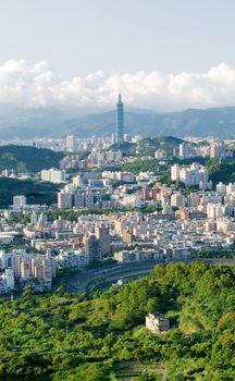 It is a beautiful cityscape of green tree.