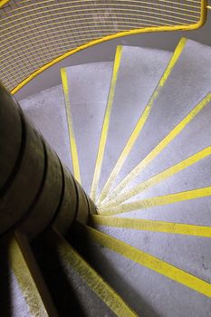 the modern design staircase in a new house