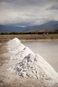 Salt plains near the area of Bima, Sumbawa, Indonesia