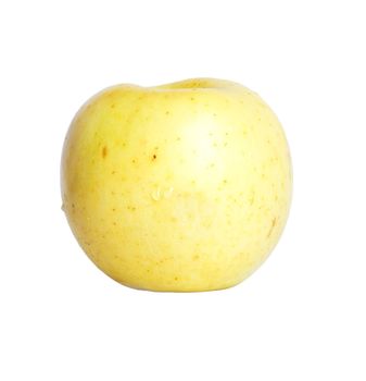 Yellow Apple isolated on white background 