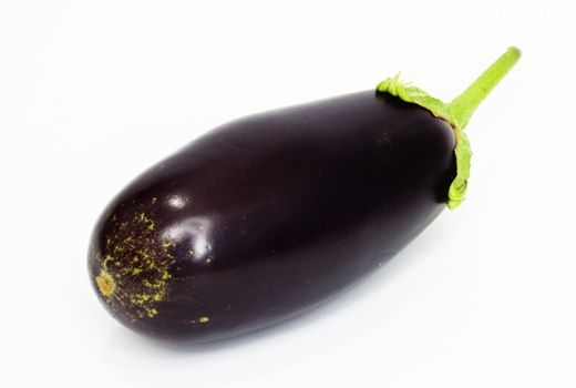 Eggplant on white background 