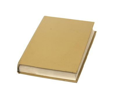 Yellow book isolated on white background 