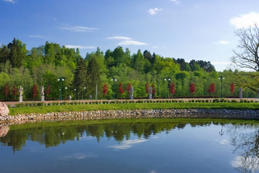 Spring Park, a pond