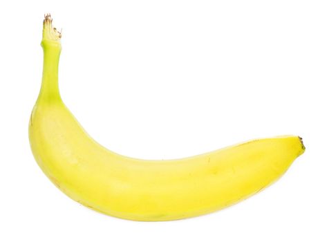 Ripe banana isolated on white background 