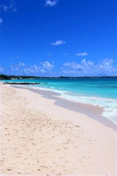 Beautiful Dover Beach on the Caribbean island of Barbados.