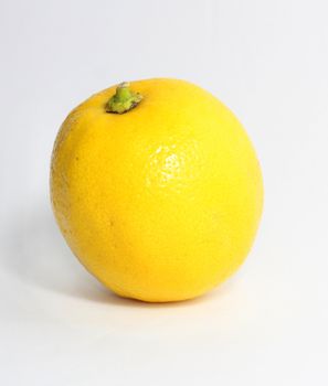 Lemon on the white background 