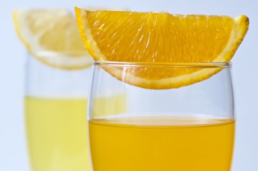 orange juice and lemon juice