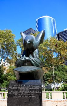 The Memorial of the US Coast Guard in Lower Manhattan New York City 

