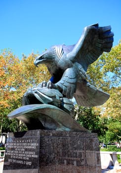 The Memorial of the US Coast Guard in Lower Manhattan New York City 


