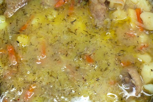 Soup bowl intimate view 