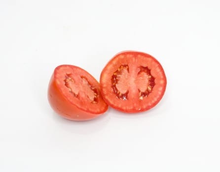 sliced fresh red tomato 