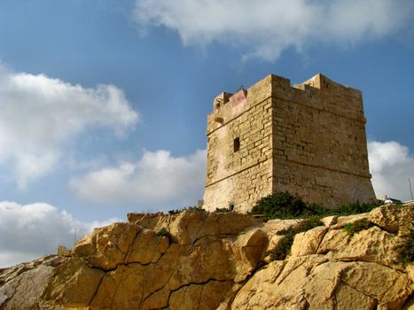 An old tower at Zurrieq, Malta.