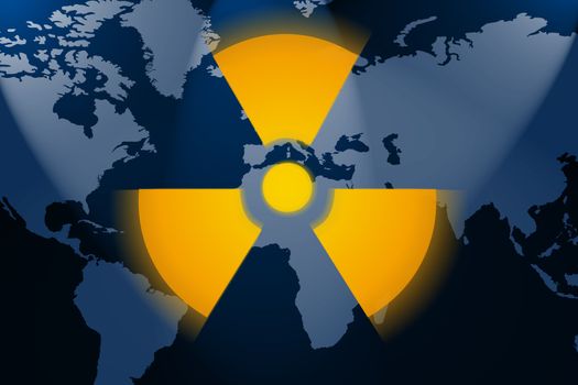 illustration of the real dangerous nuclear world