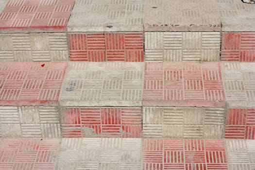 A abstract stairs with ceramic tiles. 