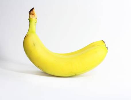 Ripe banana isolated on white background 