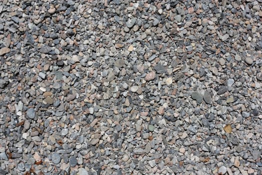 background of stone macadam of different colors 