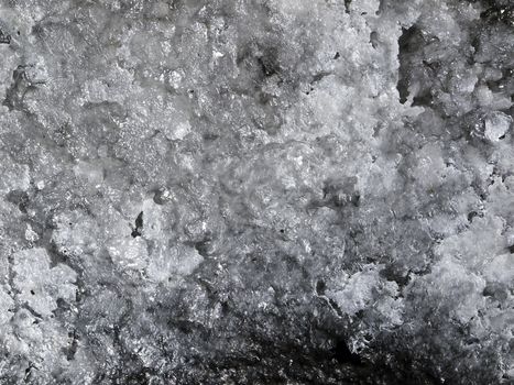 Detail macro shot of freshly crystallised sea salt or sodium chloride