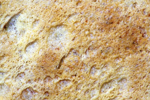 crust of bread as background