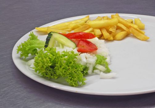 Fresh vegetable on plate