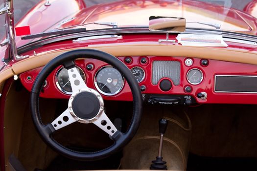 The Interior of a classic collector's car